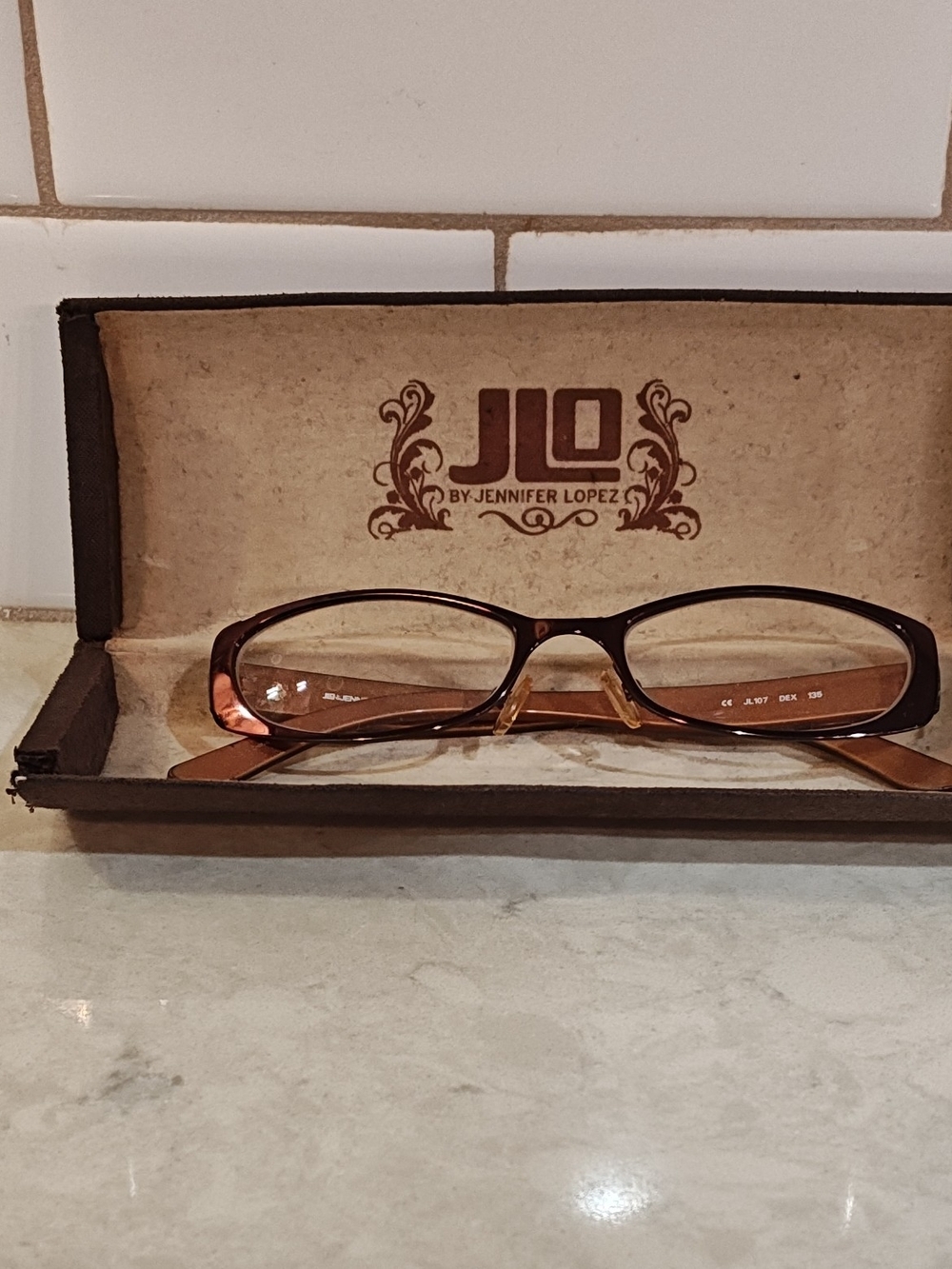 Jennifer Lopez Brown Gradient Women's Eyeglasses